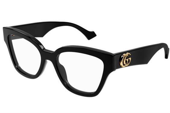 Eyeglasses frame Gucci Woman GG1424O005-BLACK-BLACK-TRANSPARENT54 - GG1424O005-BLACK-BLACK-TRANSPARENT54